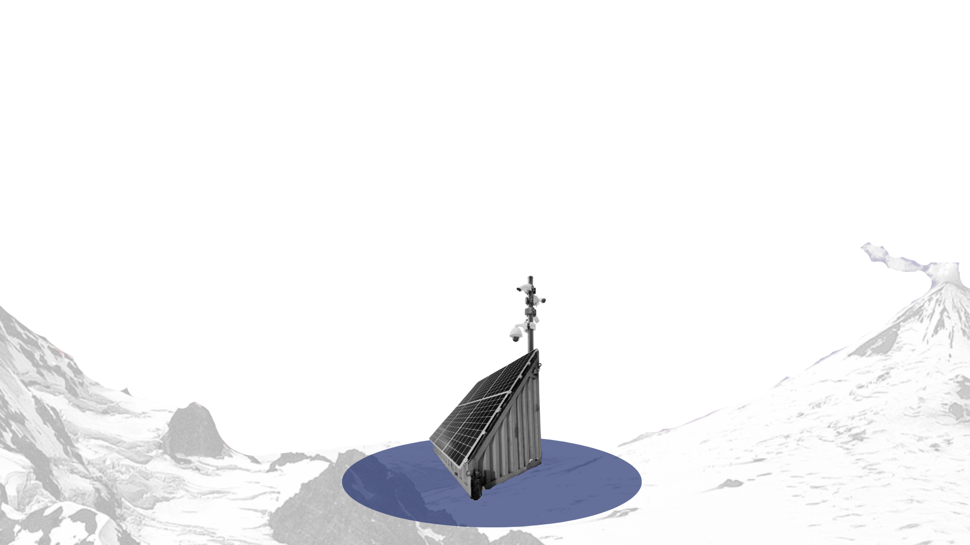 Radio Lodge™ operando en ambiente patagónico extremo con montañas nevadas